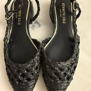 Kenneth Cole Women's Black Woven Flats